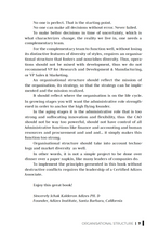 ORGANISATIONAL STRUCTURE